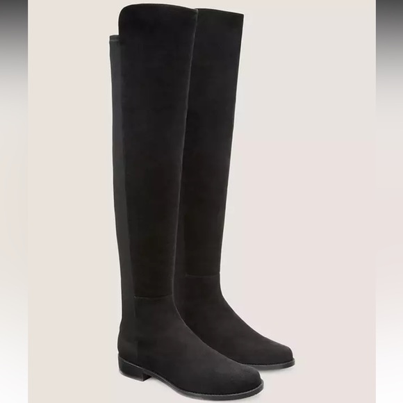 NEW Stuart Weitzman 50/50 Suede Boots - Picture 1 of 8
